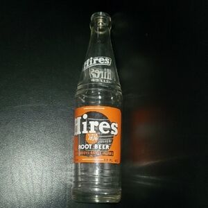 Root Beer Glass Bottle - Orange Label